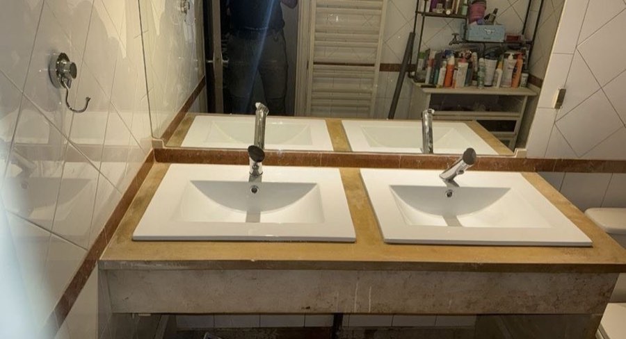 Installation double vasque chatou